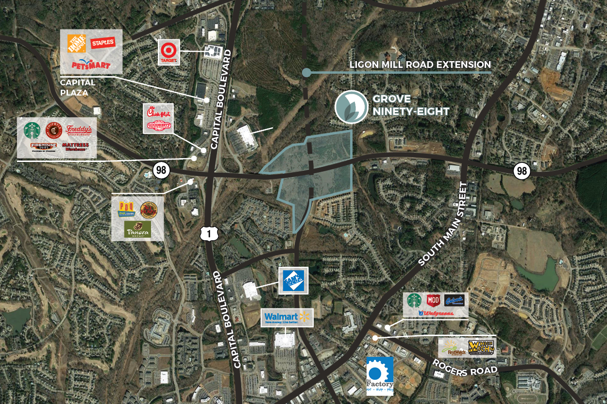 Highway 98 & Capital Blvd, Wake Forest, NC for Rent