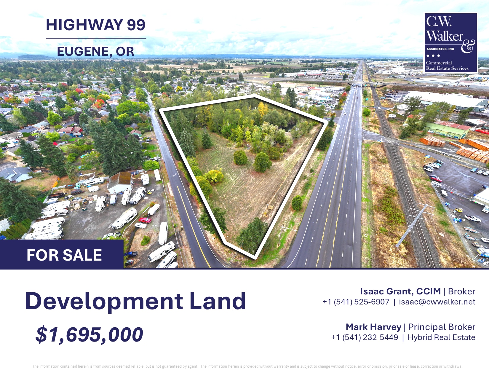 Jessen Dr @ Highway 99, Eugene, OR for Sale