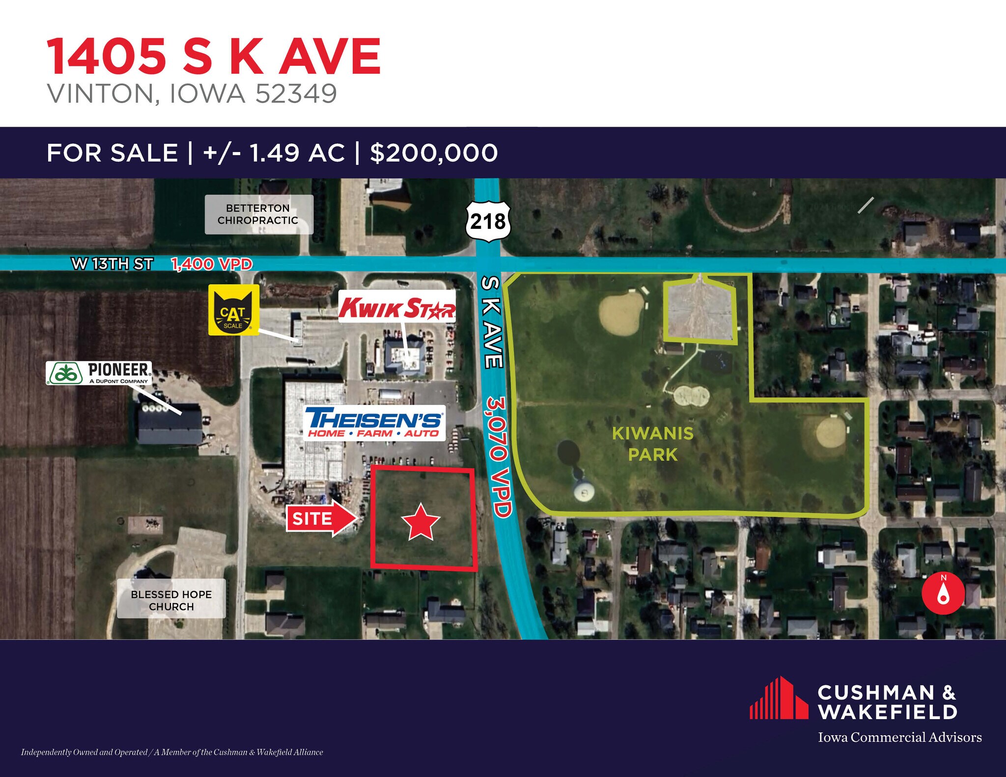 K Ave, Vinton, IA for Sale