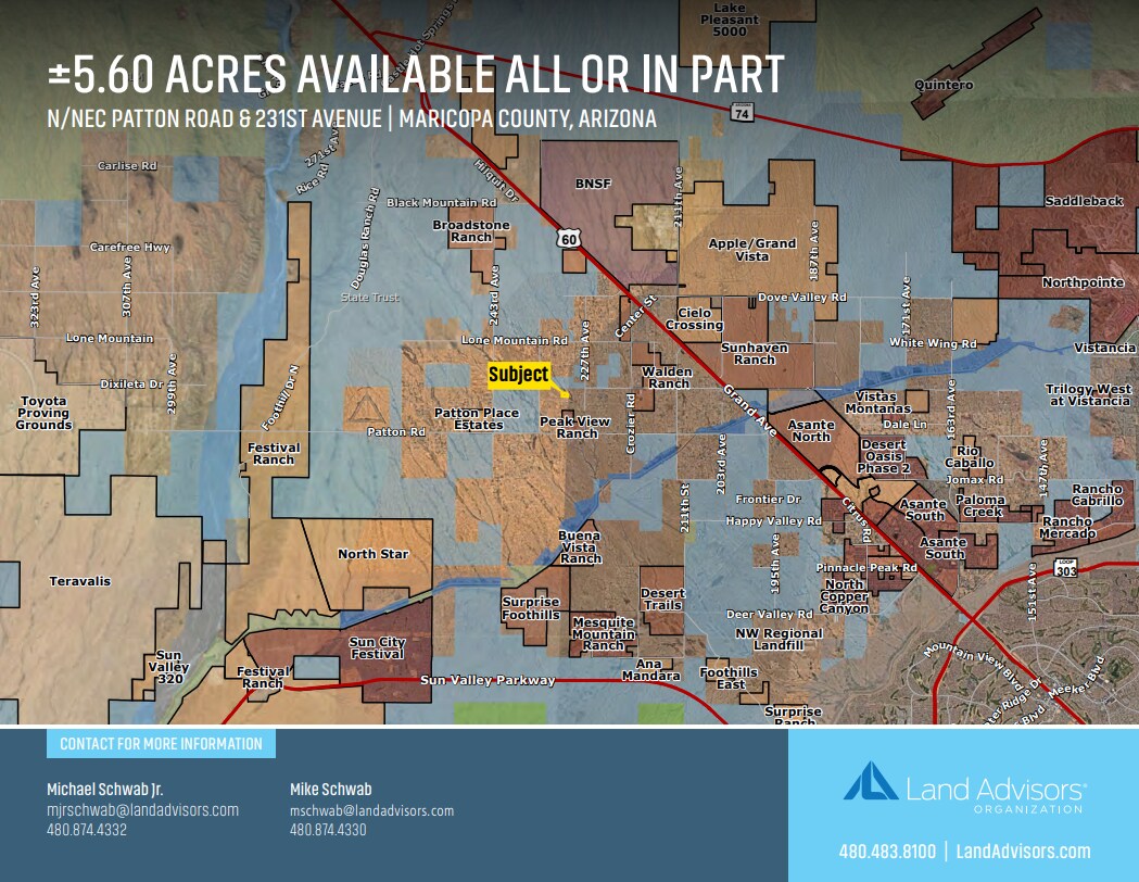 N/NEC Patton Road & 231st Ave, Wittmann, AZ for Sale