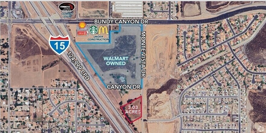 Monte Vista Dr @ Interstate 15, Wildomar, CA for Sale