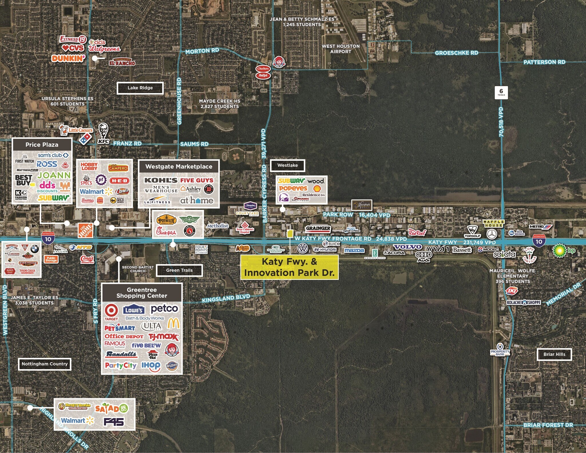 Interstate 10 W @ Innovation Park Dr, Houston, TX for Sale
