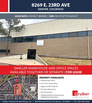 Denver, CO Office, Office/Retail, Industrial - 8269 E 23rd Ave