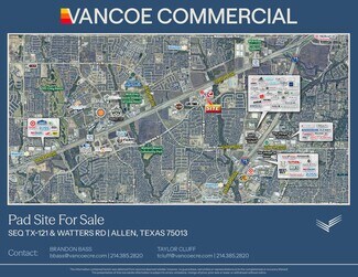Allen, TX Commercial Land - SEQ TX-121 & Watters Rd