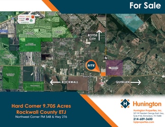 Royse City, TX Commercial Land - FM 548 & Hwy 276