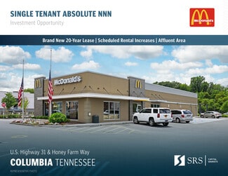 Columbia, TN Fast Food - U.S. Highway 31 & Honey Farm Way way