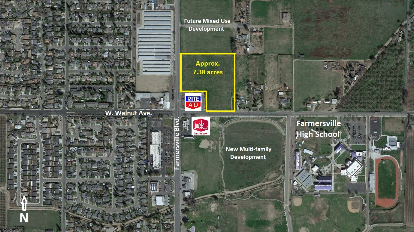 NEC Farmersville & Walnut, Farmersville, CA for Sale