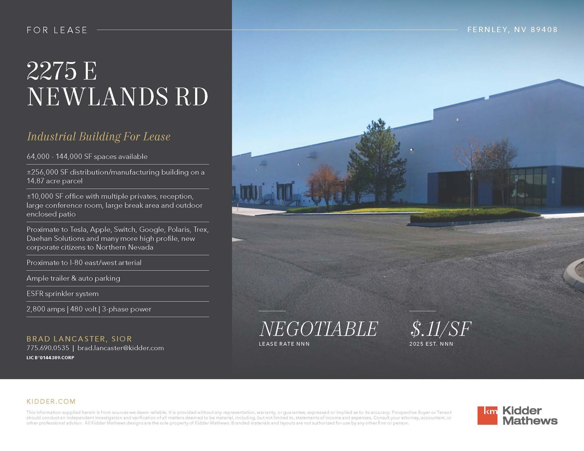 2275 E Newlands Dr, Fernley, NV for Rent
