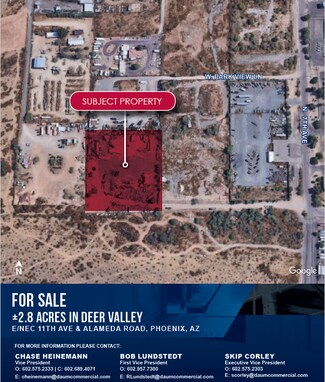 Phoenix, AZ Industrial - E/NEC 11th & Alameda Rd ave