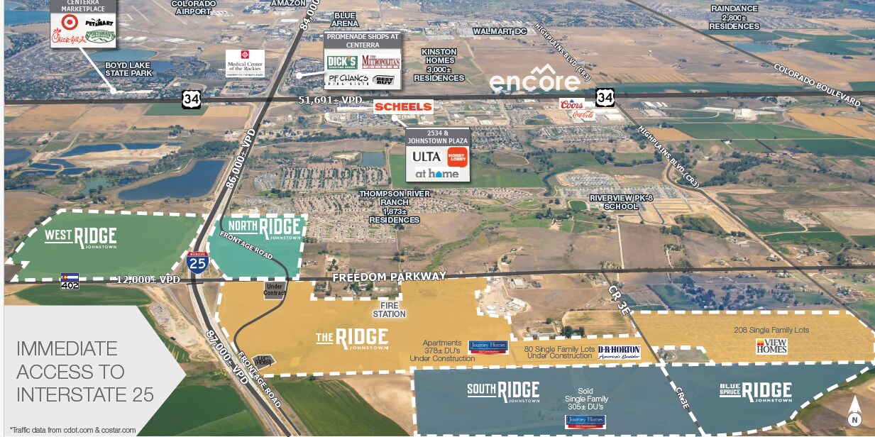 NWC of I-25 & CR 18, Johnstown, CO for Sale