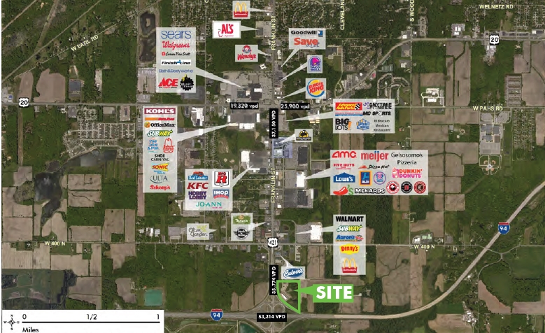 N I-94 & US 421 @ US Highway 421, Michigan City, IN for Sale