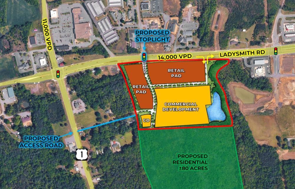 Ladysmith Rd & Green Rd, Ruther Glen, VA for Rent