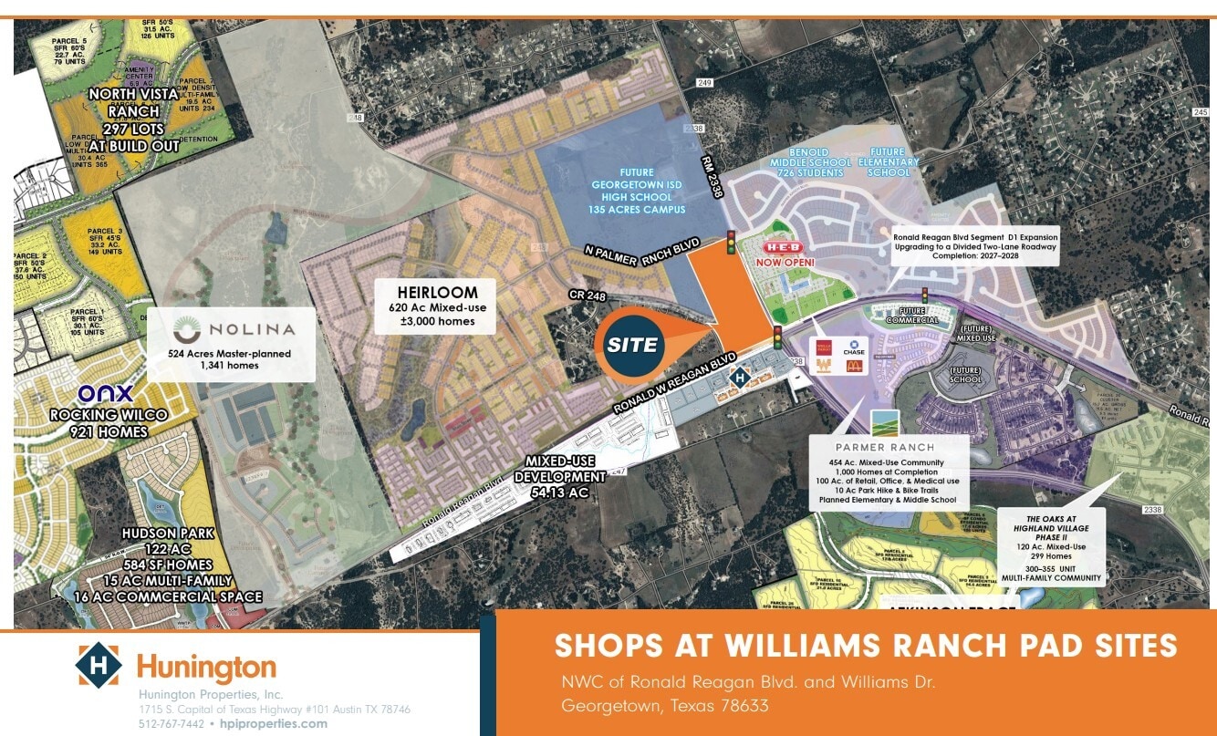NWC of Ronald Reagan Blvd. and Williams Dr, Georgetown, TX for Rent