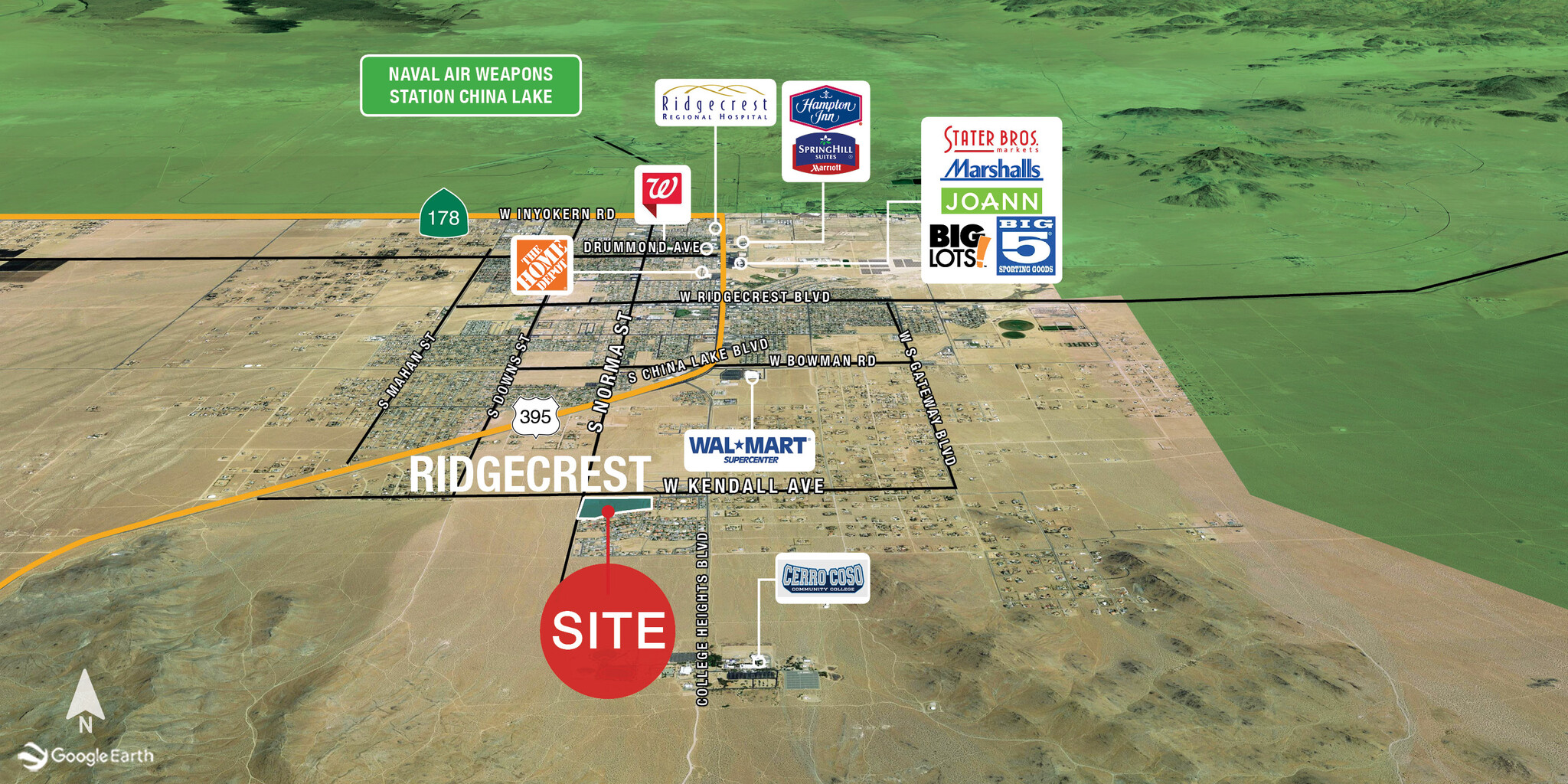 SE Corner Of Kendall & Norma, Ridgecrest, CA for Sale