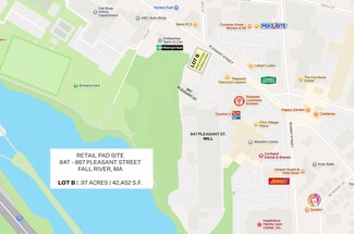 Fall River, MA Commercial Land - 847 Pleasant St