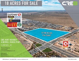 Florence, AZ Commercial Land - SWC Hunt Highway & Merrill Ranch Parkway Florence, AZ Commercial Land - SWC Hunt Highway & Merrill Ranch Parkway