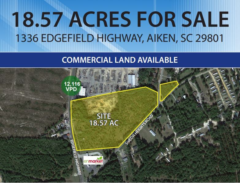 1336 Edgefield Highway Aiken, SC 29801 Land Property for Lease on