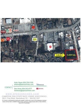 Spartanburg, SC Commercial Land - Southport Rd Spartanburg, SC Commercial Land - Southport Rd