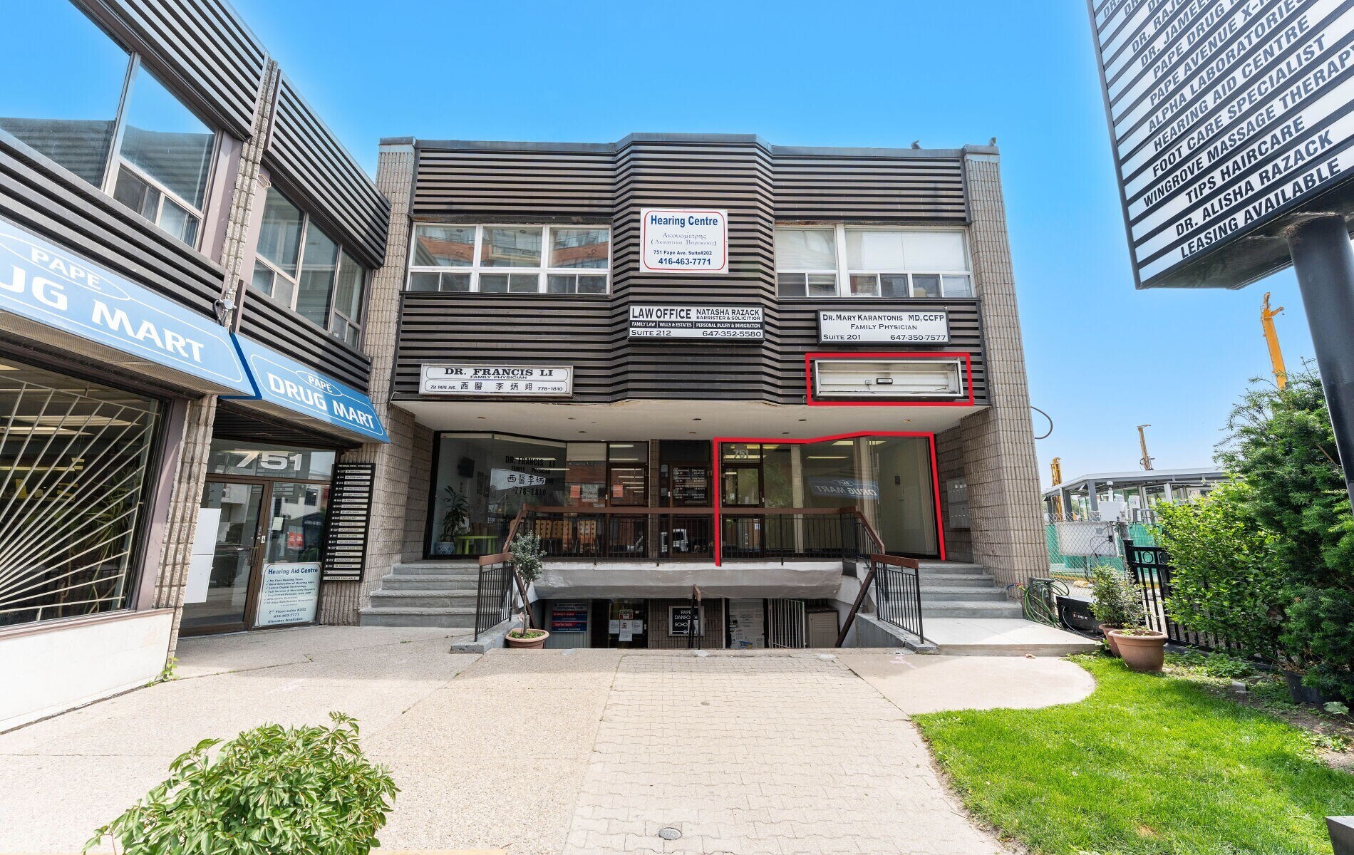 751-757 Pape Ave, Toronto, ON for Rent