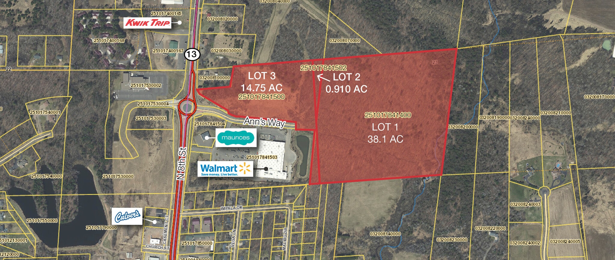 N 8th St @ Ann's Way, Medford, WI for Sale