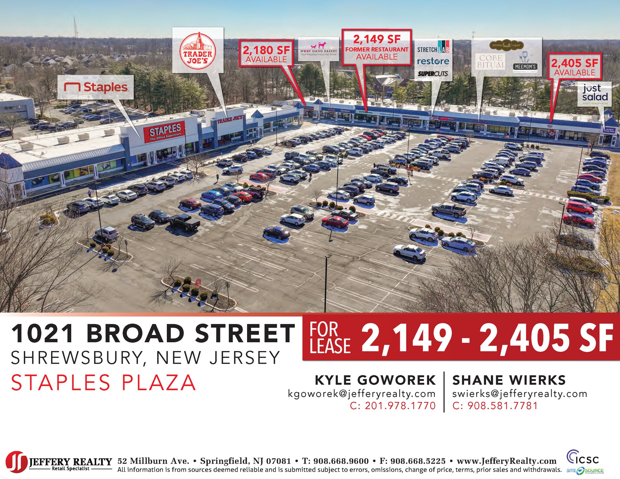 1021-1103 Broad St, Shrewsbury, NJ for Rent