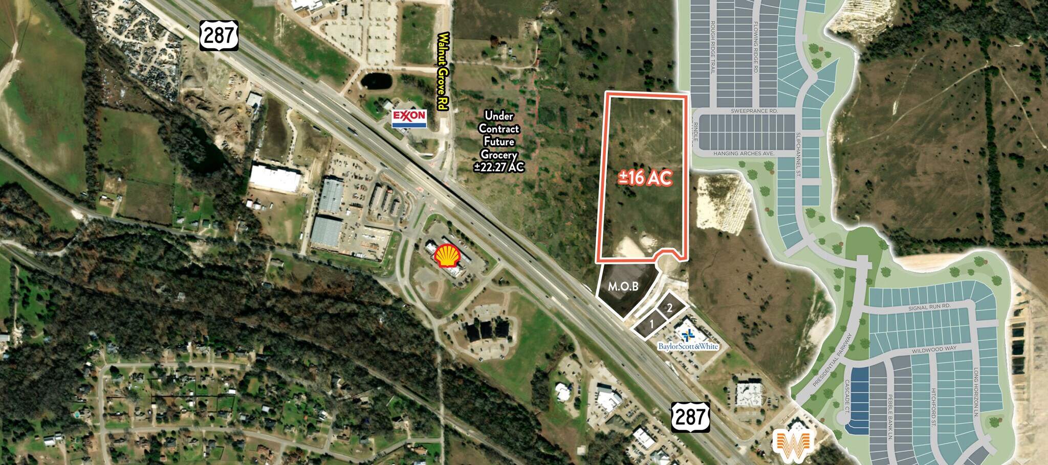 US Highway 287 @ Walnut Grove Rd, Midlothian, TX for Sale