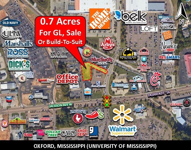 0 Jackson Ave W, Oxford, MS for Sale