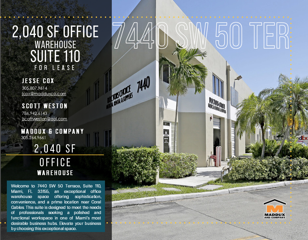 7440 SW 50th Ter, Miami, FL for Rent