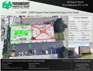 West Babylon, NY Industrial - 68 Nancy St