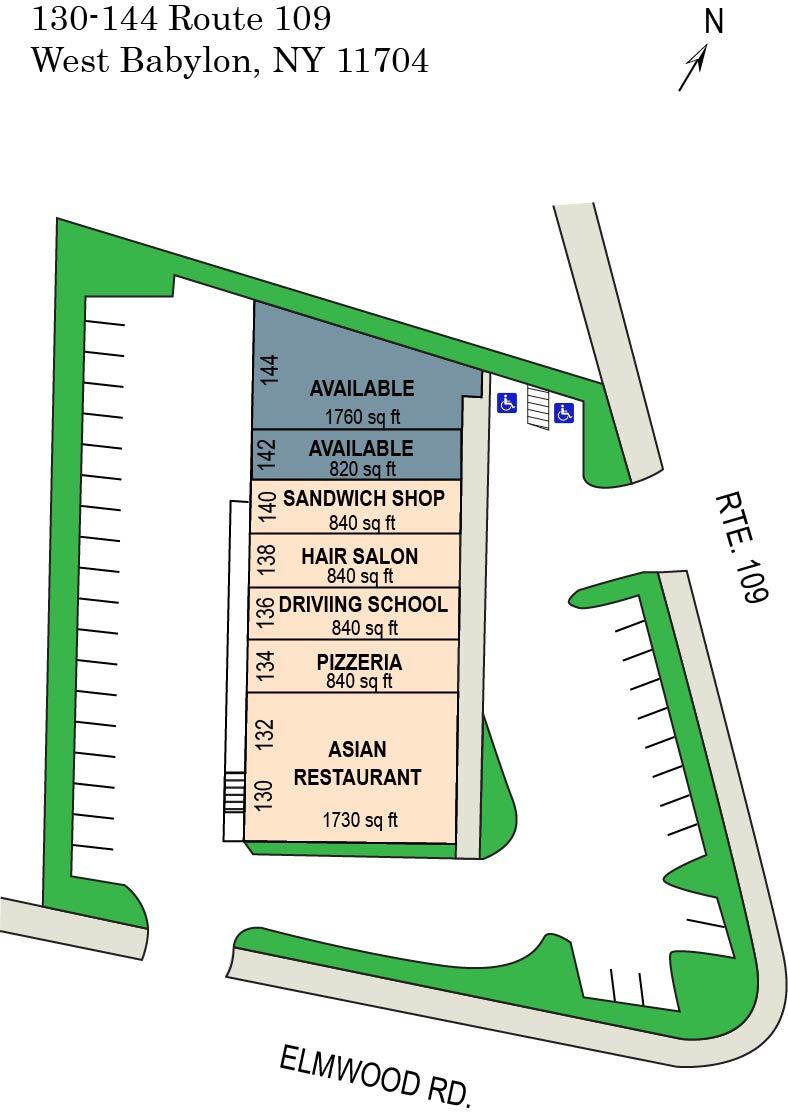 130-144 Route 109, West Babylon, NY for Rent