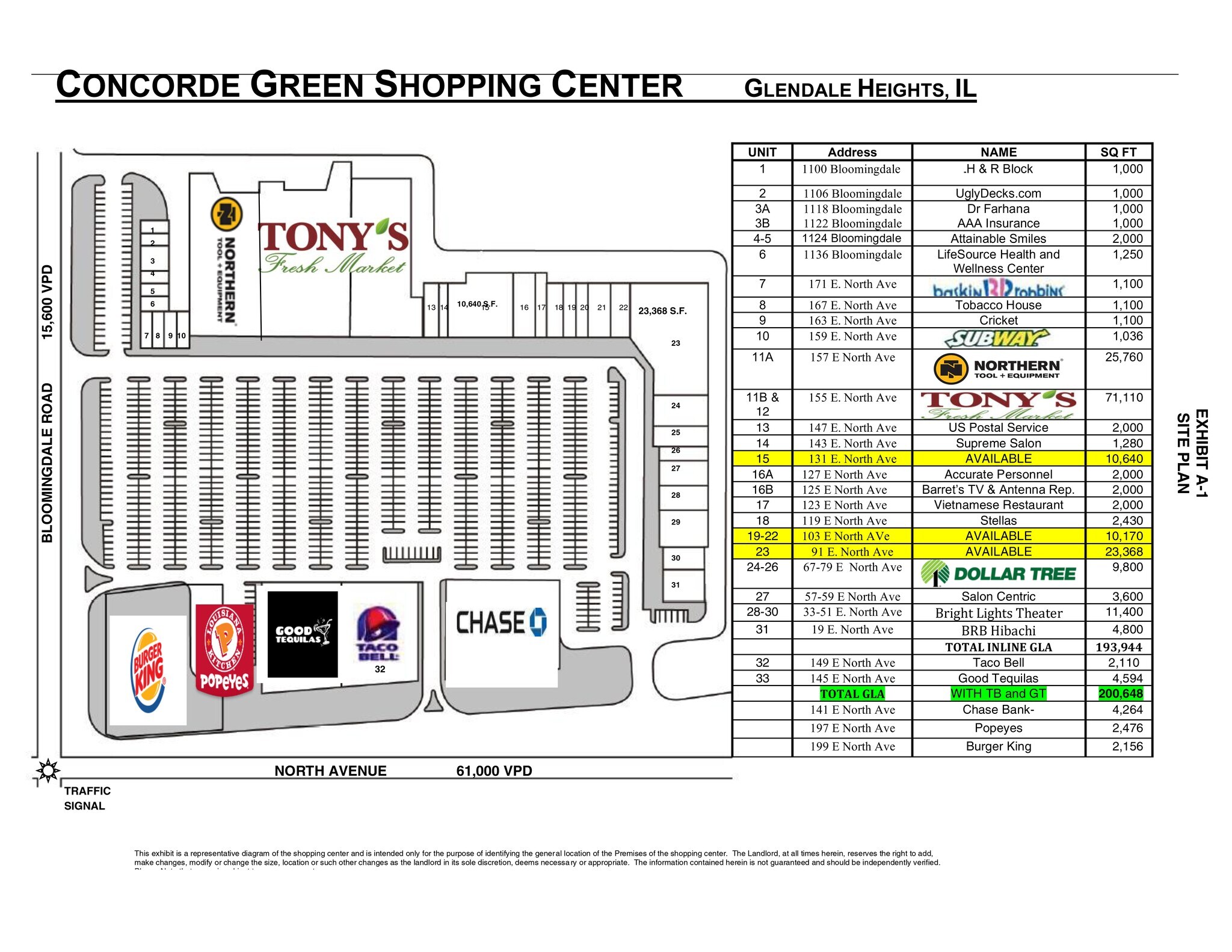 19-171 E North Ave, Glendale Heights, IL for Rent