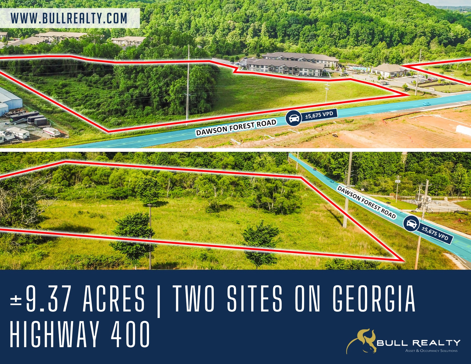 Corner of Dawson Forest Rd & Parker Forest Rd, Dawsonville, GA for Sale