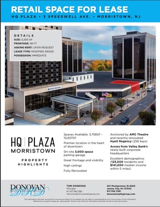 Morristown, NJ Retail - 21 Speedwell Ave Morristown, NJ Retail - 21 Speedwell Ave