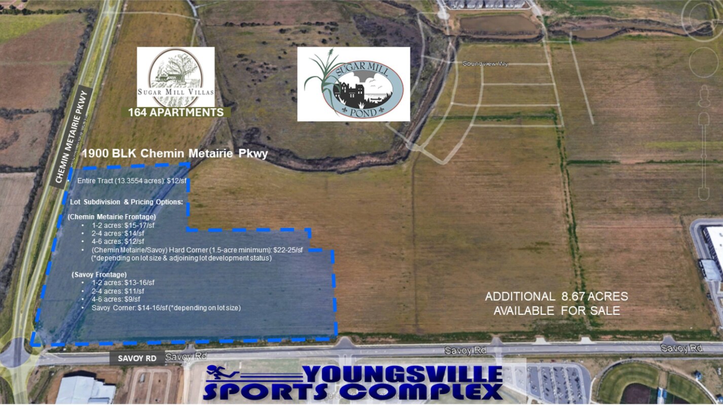 1900 Blk Chemin Metairie, Youngsville, LA for Sale