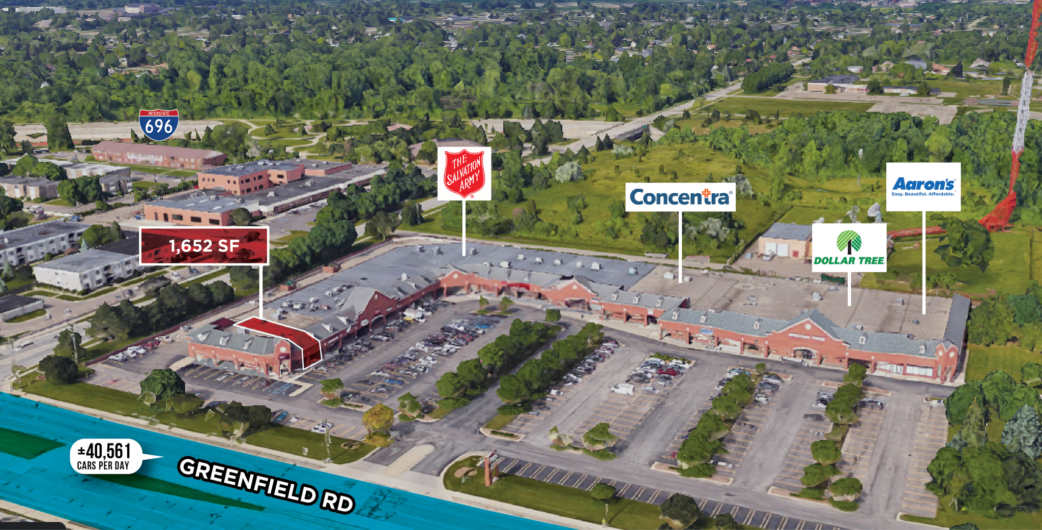 26015-26235 Greenfield Rd, Southfield, MI for Rent