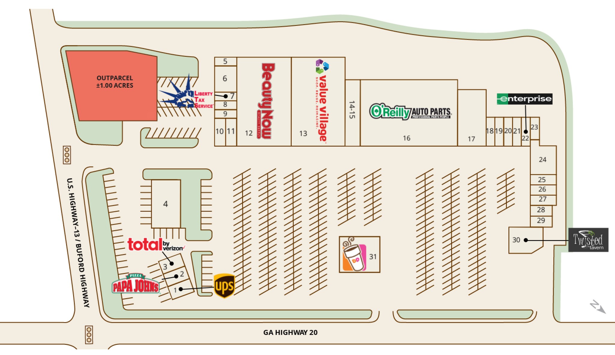 4450 Nelson Brogdon Blvd Sugar Hill, GA 30518 Land Property for Lease