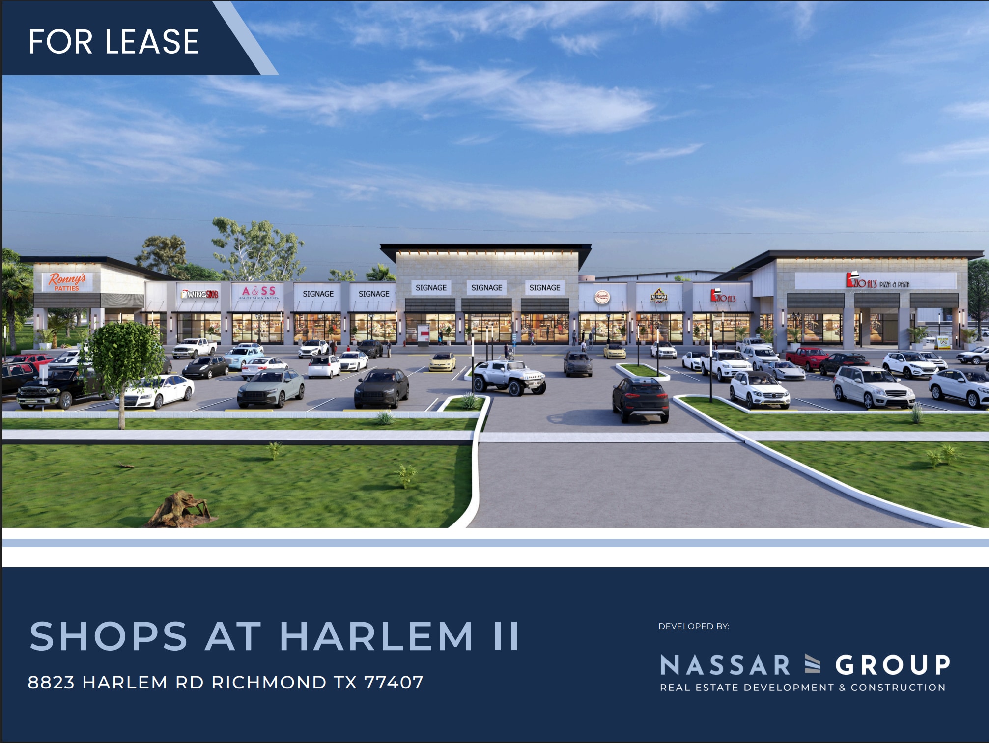 Beechnut St & Harlem Rd, Richmond, TX for Rent