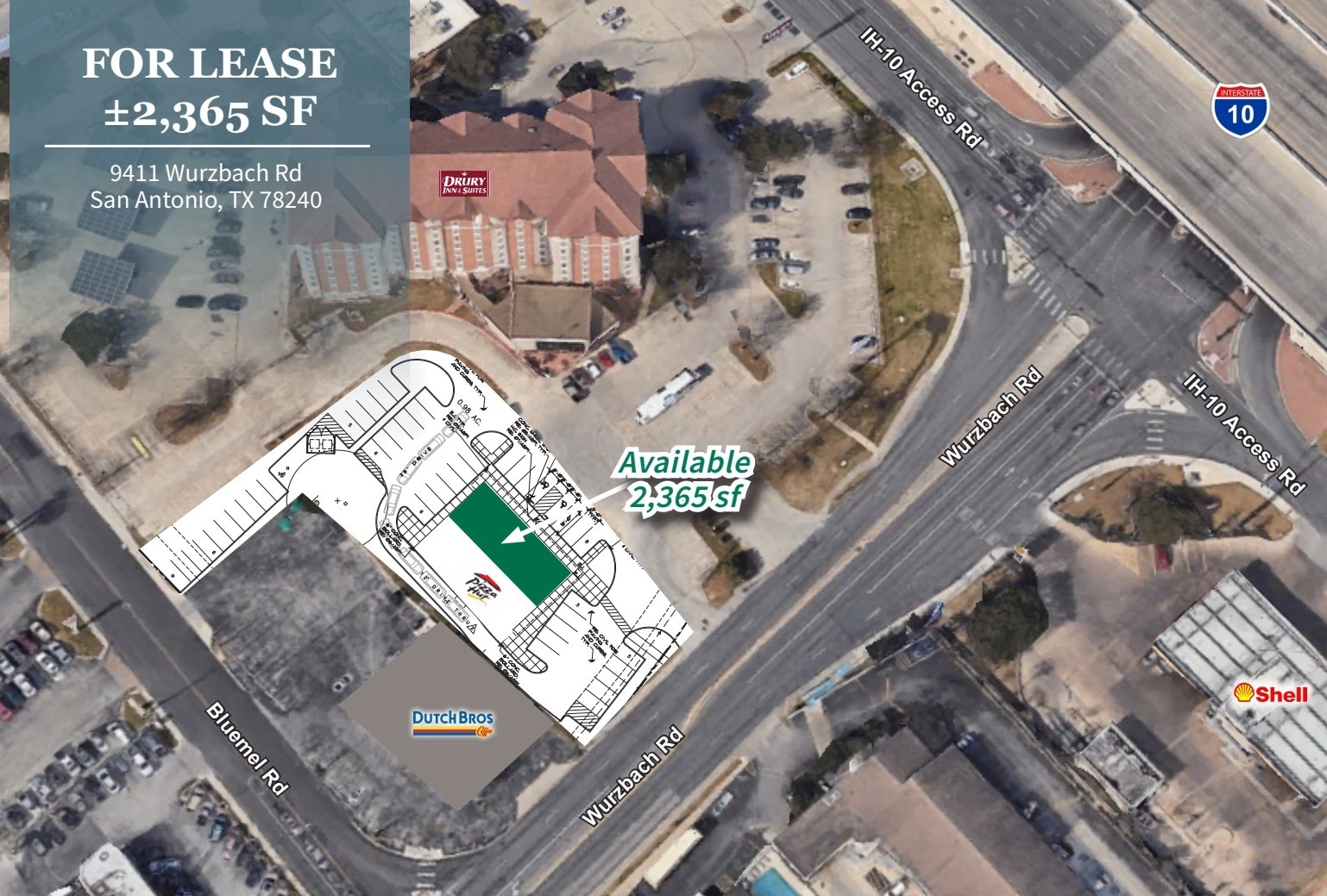 9411 Wurzbach Rd, San Antonio, TX for Rent