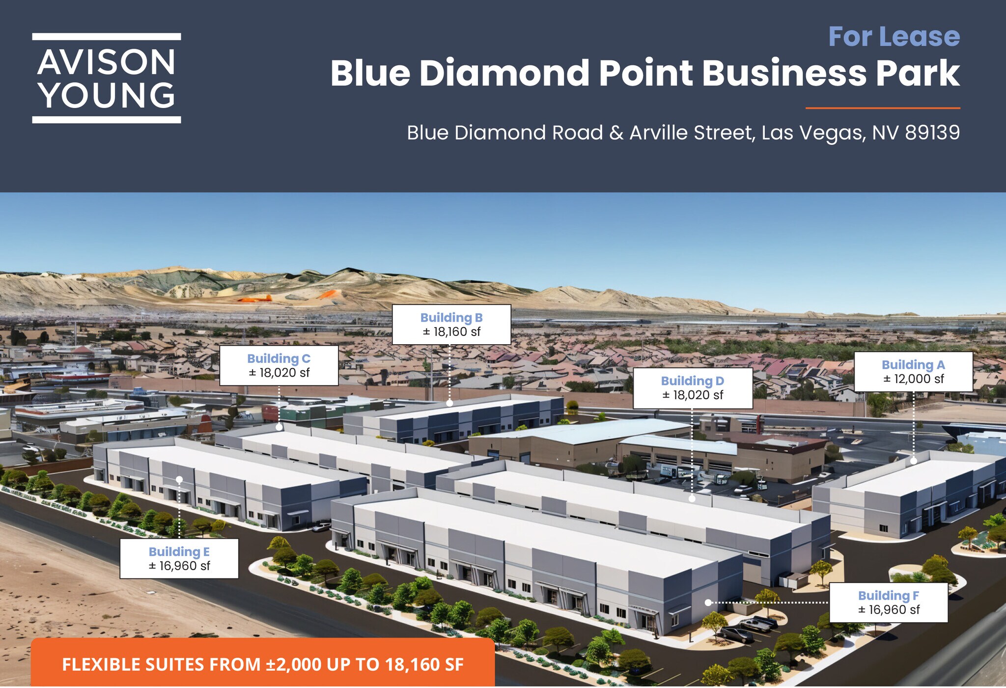 Blue Diamond Road & Arville Street Rd, Las Vegas, NV for Rent