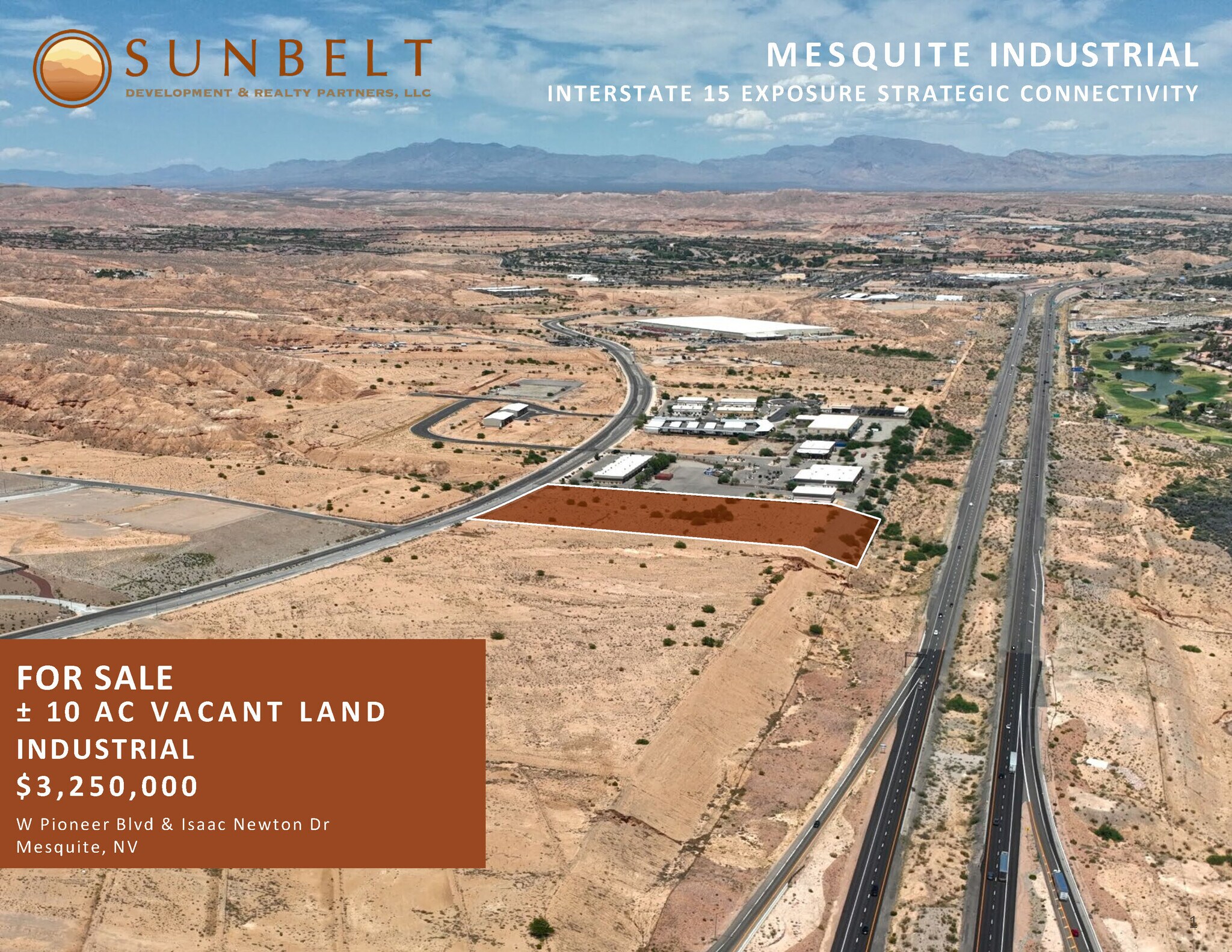 W Pioneer Blvd & Isaac Newton Dr, Mesquite, NV for Sale