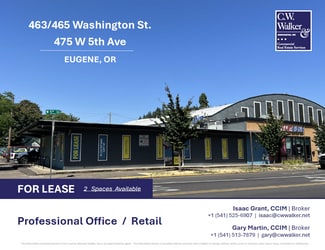 Eugene, OR Office/Retail - 475 W 5th Ave Eugene, OR Office/Retail - 475 W 5th Ave