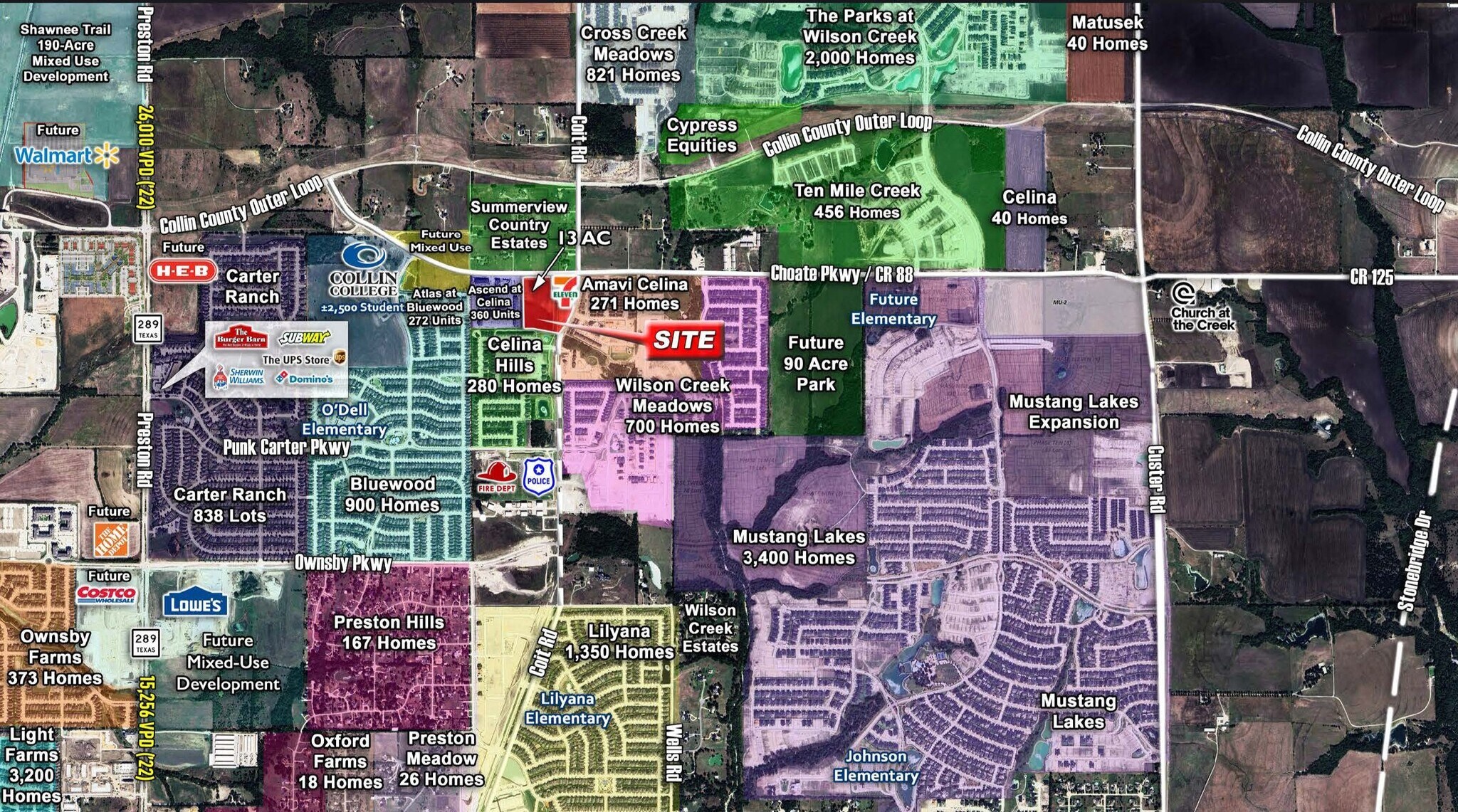 SWC of Coit and Choate Pkwy rd, Celina, TX for Sale