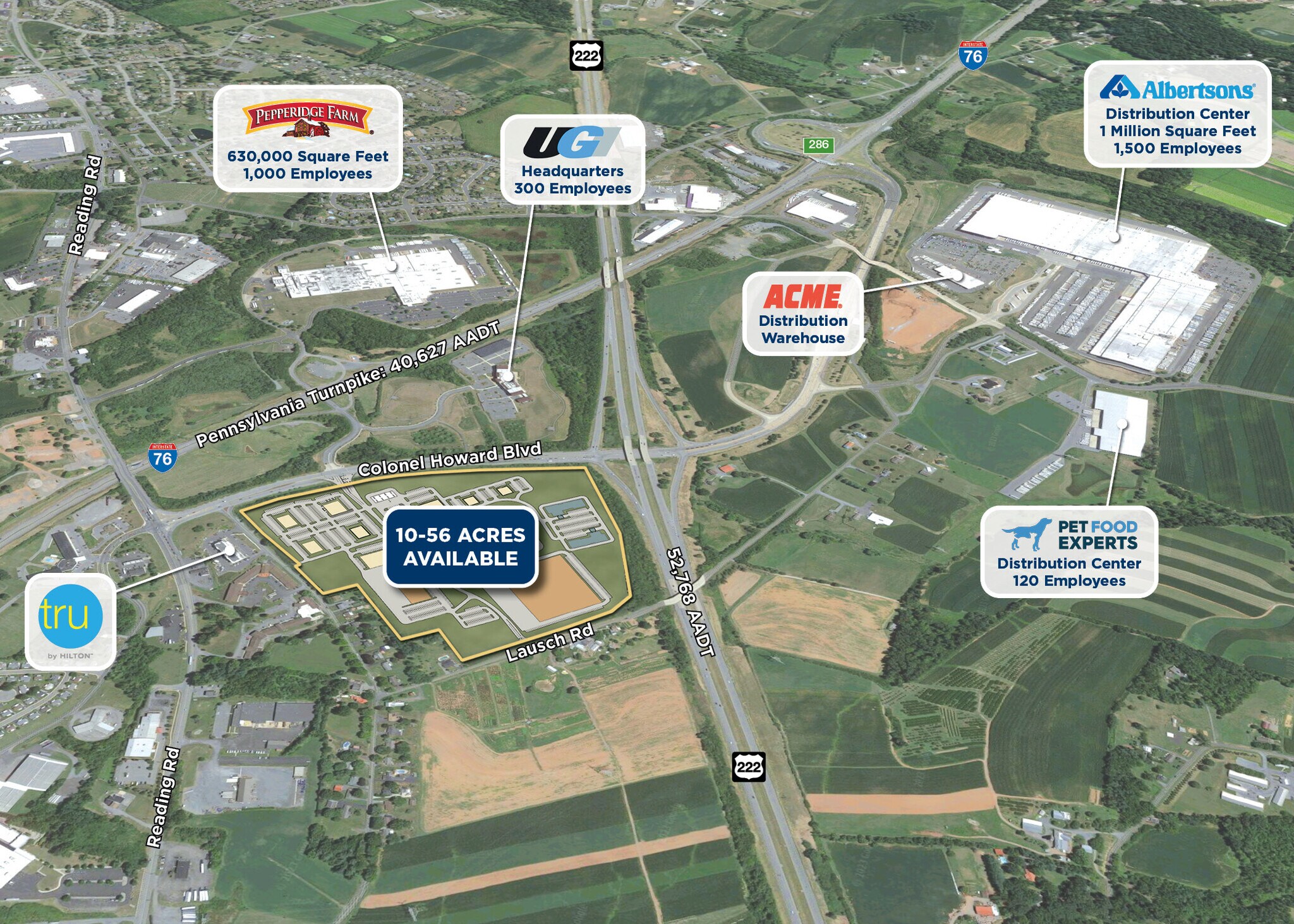 Route 222 & Colonel Blvd, Denver, PA for Sale