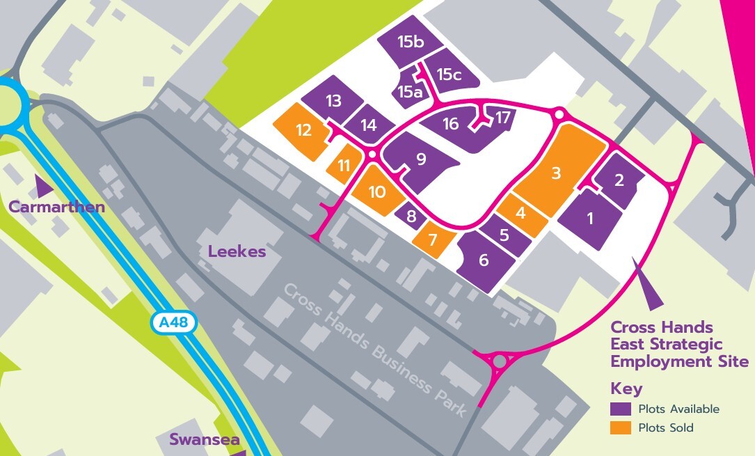 Plot 15 Cross Hands Strategic Employment Site, Llanelli, DYF for Sale