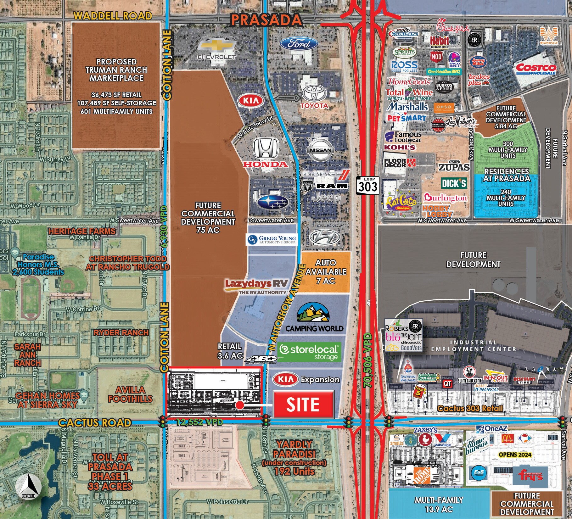 Cotton Ln & Cactus Rd, Surprise, AZ for Sale