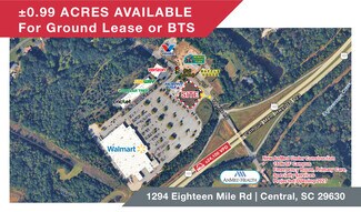 Central, SC Commercial Land - 1294 Eighteen Mile Rd