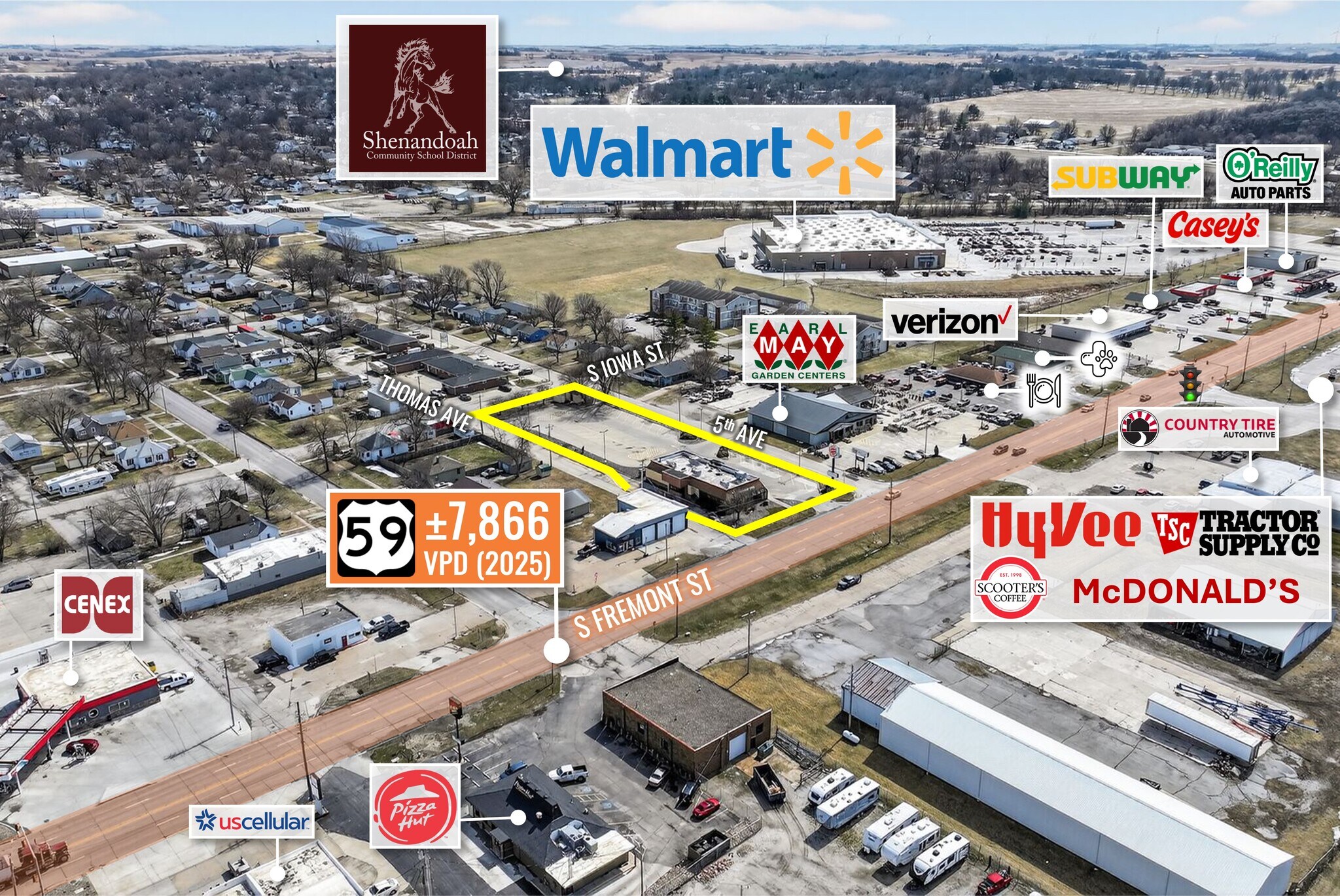 225 S Fremont St, Shenandoah, IA for Sale