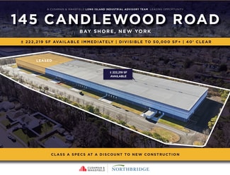 Bay Shore, NY Industrial - 145 Candlewood Rd Bay Shore, NY Industrial - 145 Candlewood Rd