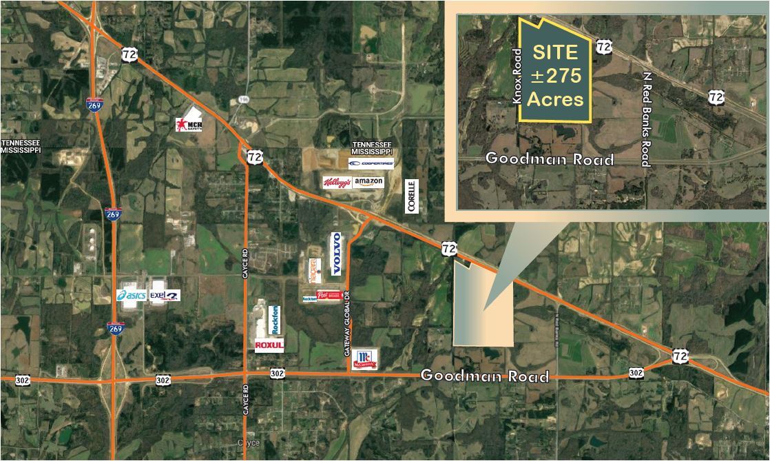 US 72 Hwy, Byhalia, MS for Sale