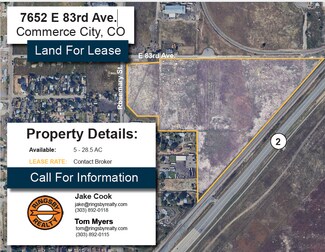 Commerce City, CO Commercial Land - E 7652 E 83rd Ave - LAND Commerce City, CO Commercial Land - E 7652 E 83rd Ave - LAND